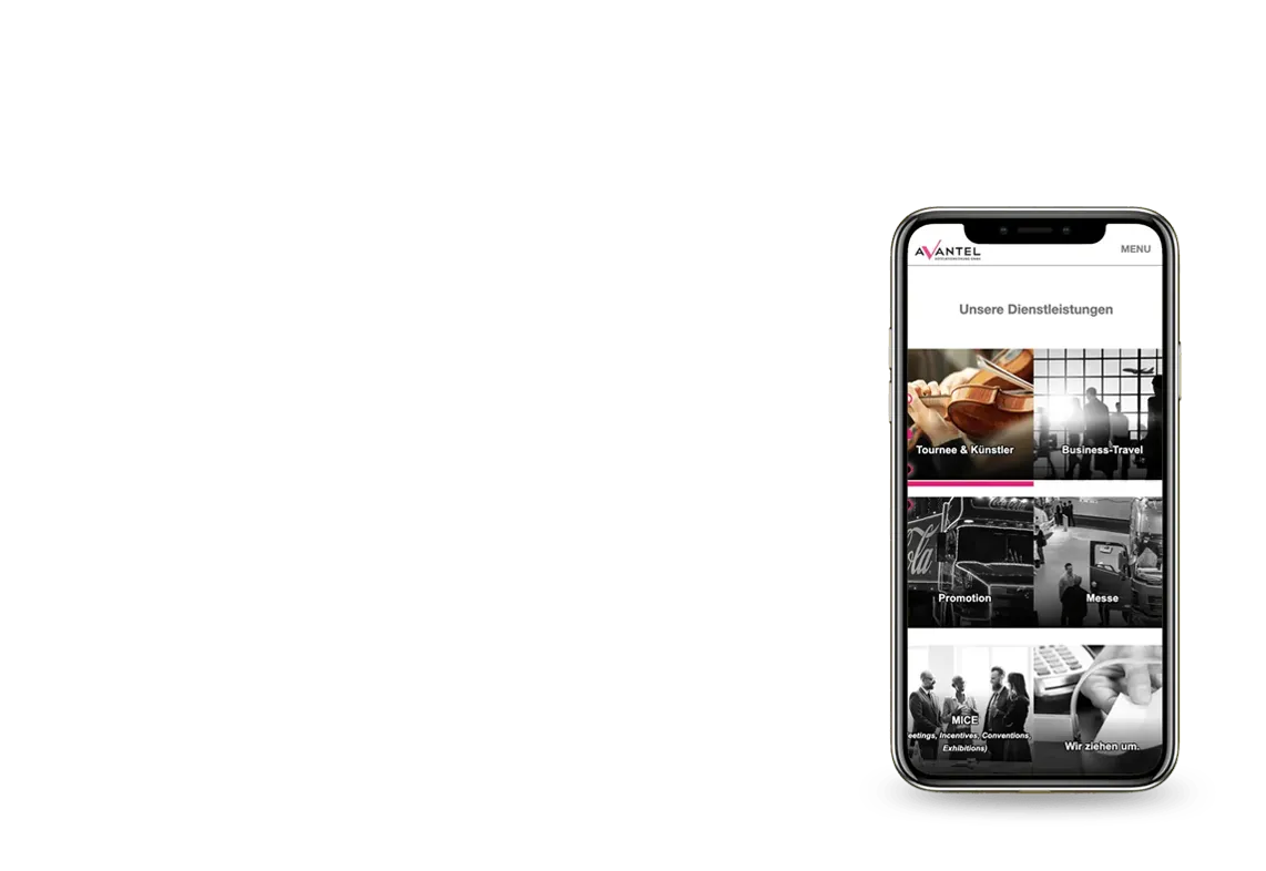 Webdesign für Handys